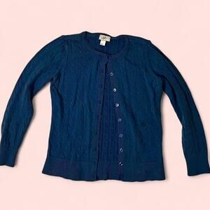 Loft blue knit cardigan